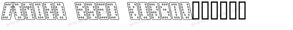 Domino bred kursiv字体转换